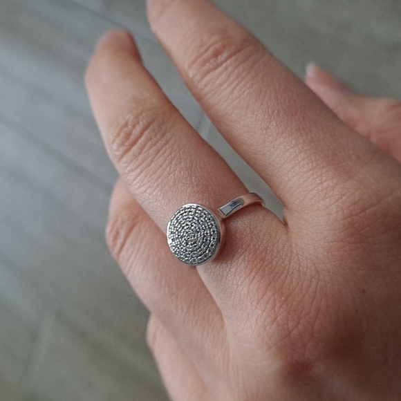 Monica Vinader Fiji Large Button Stacking ring - Picture 8 of 14